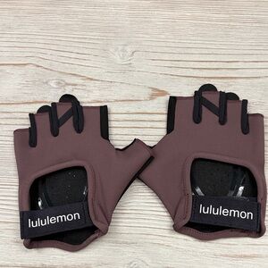 Lululemon Black and Brown Fingerless Gloves